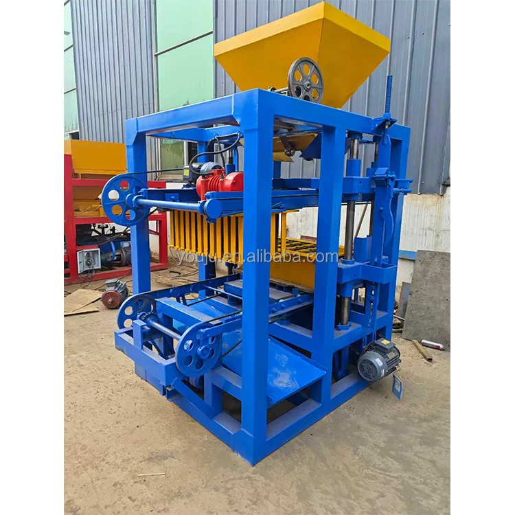 Hollow Block Making Machine Qtj4-26 Concrete Brick Production Line with Motor High Efficiency