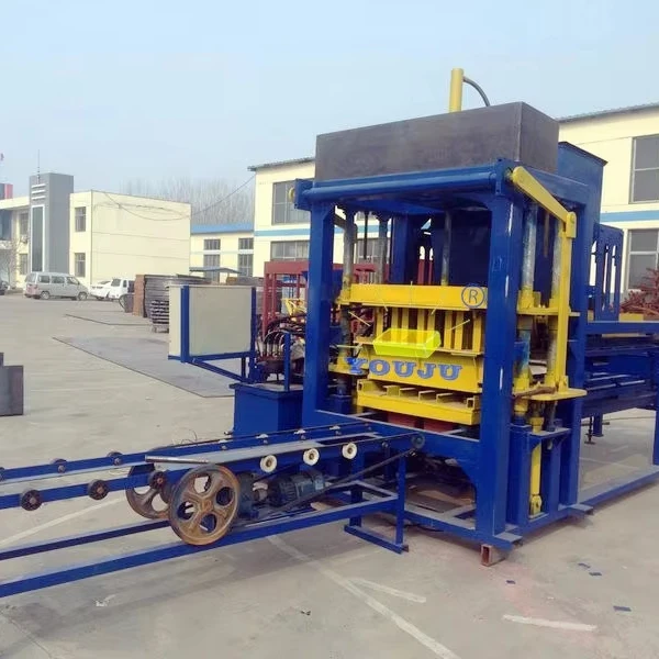 Professional High Efficiency Cement Block Making Machinery Fully Automatic Hollow Brick Production Line PLC Control Engine Pump
