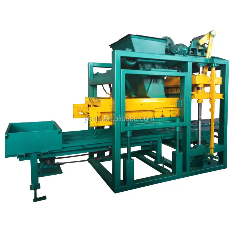 QTJ4-25 Block Moulding Machine Hollow Block Making Machine Concrete Grinder Vibration Method Bearing Gear