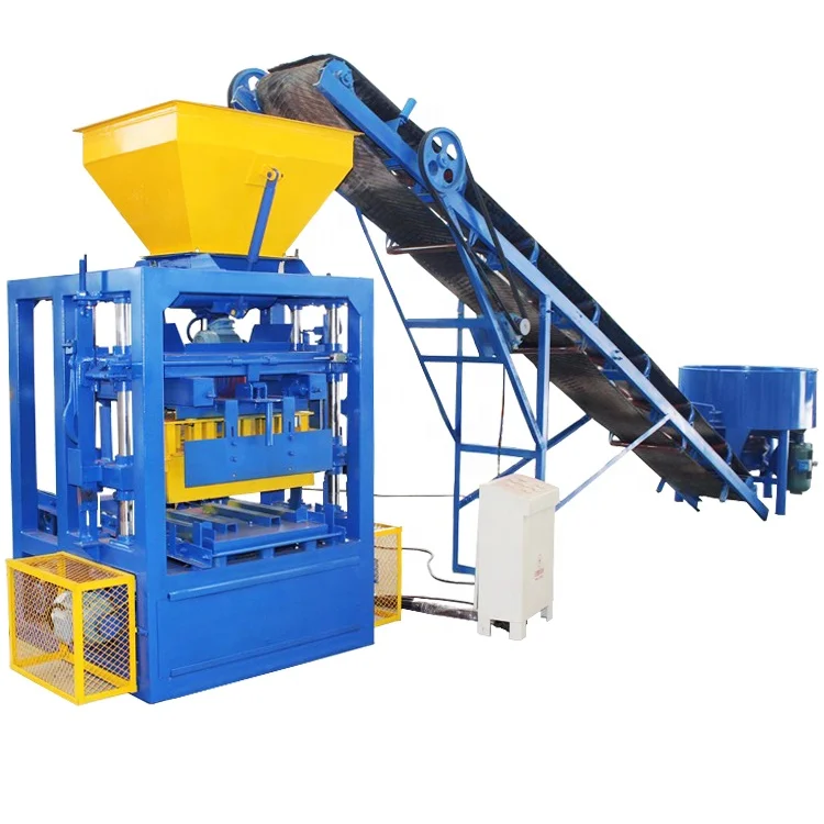 QTJ4-26 Concrete Interlocking Brick Machine Cement Hollow Block Making Machine Price in Ghana Zambia
