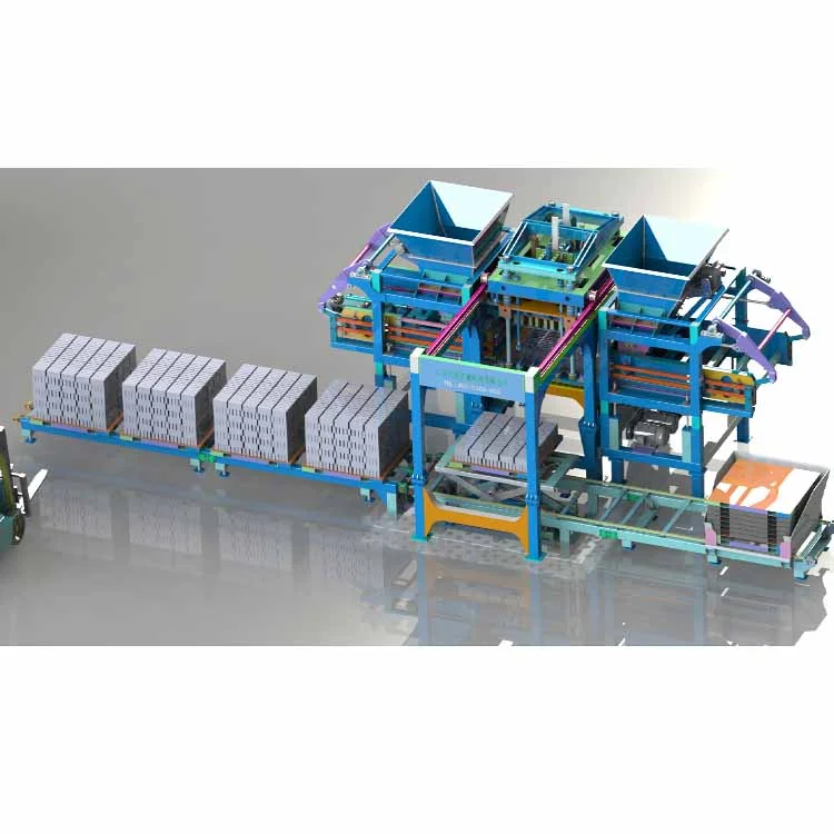 QT18-25 Fully Automatic Block Brick Production Line Fully Automatic Hydraulic Pallet-free Hollow Brick Machine Sales in Turkiye
