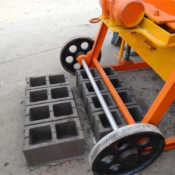 QMJ4-45 Industrial Manual Hollow Brick & Paving Block Making Machine with Engine Core Cement Concrete Easy Operation