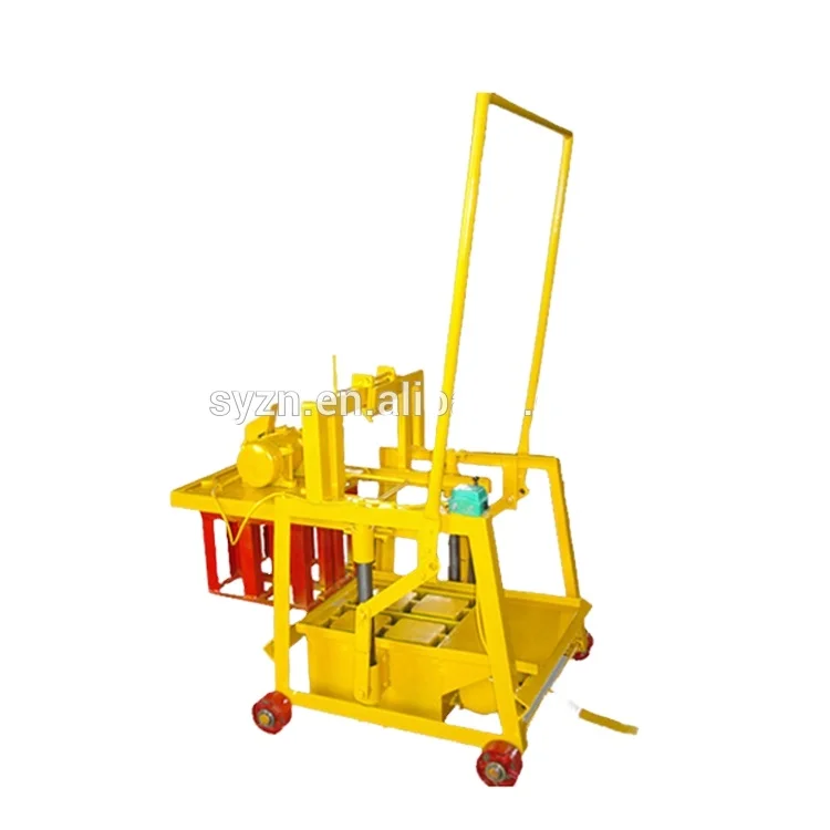Low Cost Construction Equipment QMY2-45 Small Mobile Block Machine for Home Business