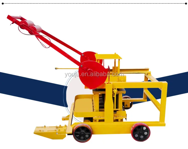 Diesel Engine Concrete Brick Making Machine for Small Business-QMR4-45 Model Brick Production Line Easy Operation