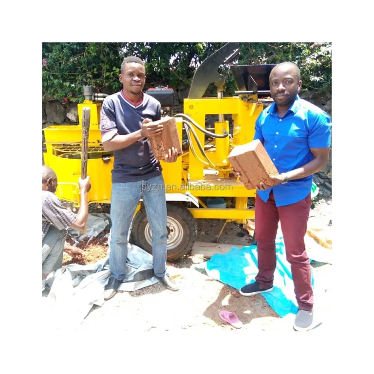Shiyue Factory Custom M7MI Compressed Mobile Earth Clay Interlocking Clay Brick Making Extruder Machine 7.5kw Ghana