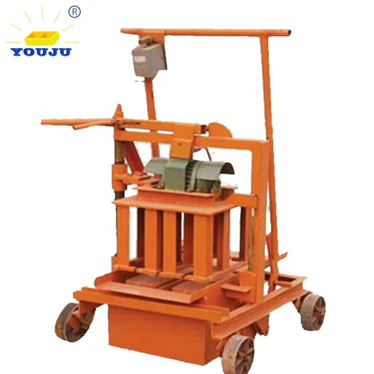High Quality Cement Hollow & Paving Block Making Machine with Engine Easy Operation Low Investment