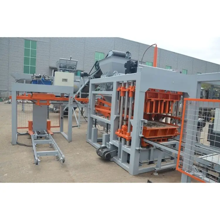 High Capacity Fly Ash Concrete Block Machine QT6-15 Fully Automatic Block Machine with Hydraulic Pressure Brick Making Machine