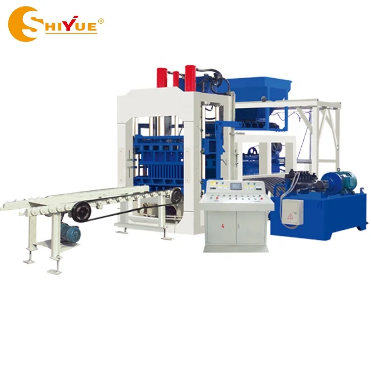 QT8-15 High Output Good Quality Automatic  Block Making Machine with PLC System for Colored Pavers Hollow Porous Bricks