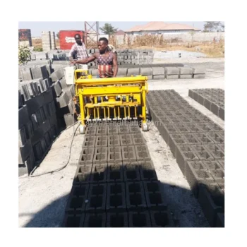 QMY4-30 Mobile Pallet-free Small Burn-free Cement Hollow Brick Machine Price