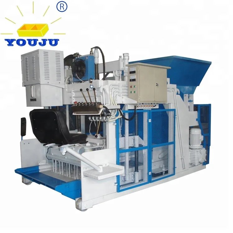 QMY12-15 Automatic Cement Hollow Block Making Machine with Engine & Gear for 4-9 Inch Block Sizes (High Efficiency)