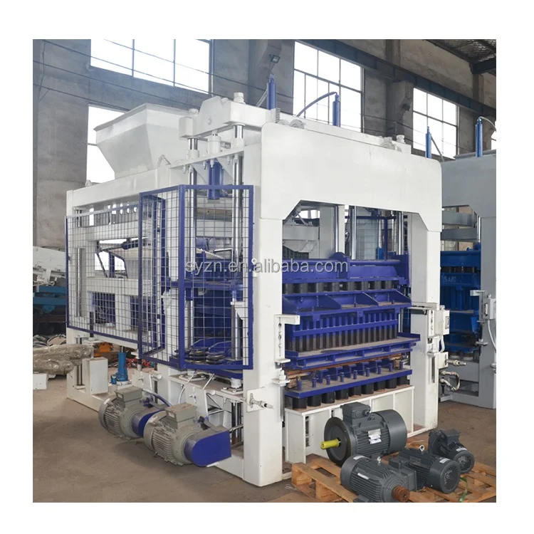 QT12-15 Hydraulic Pressure Hollow Machine Make Brick for Sale Cement 12-15 Full Automatic Brick Factory German Siemens 12000