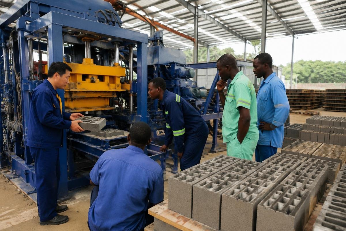 Operator training for local material adaptation