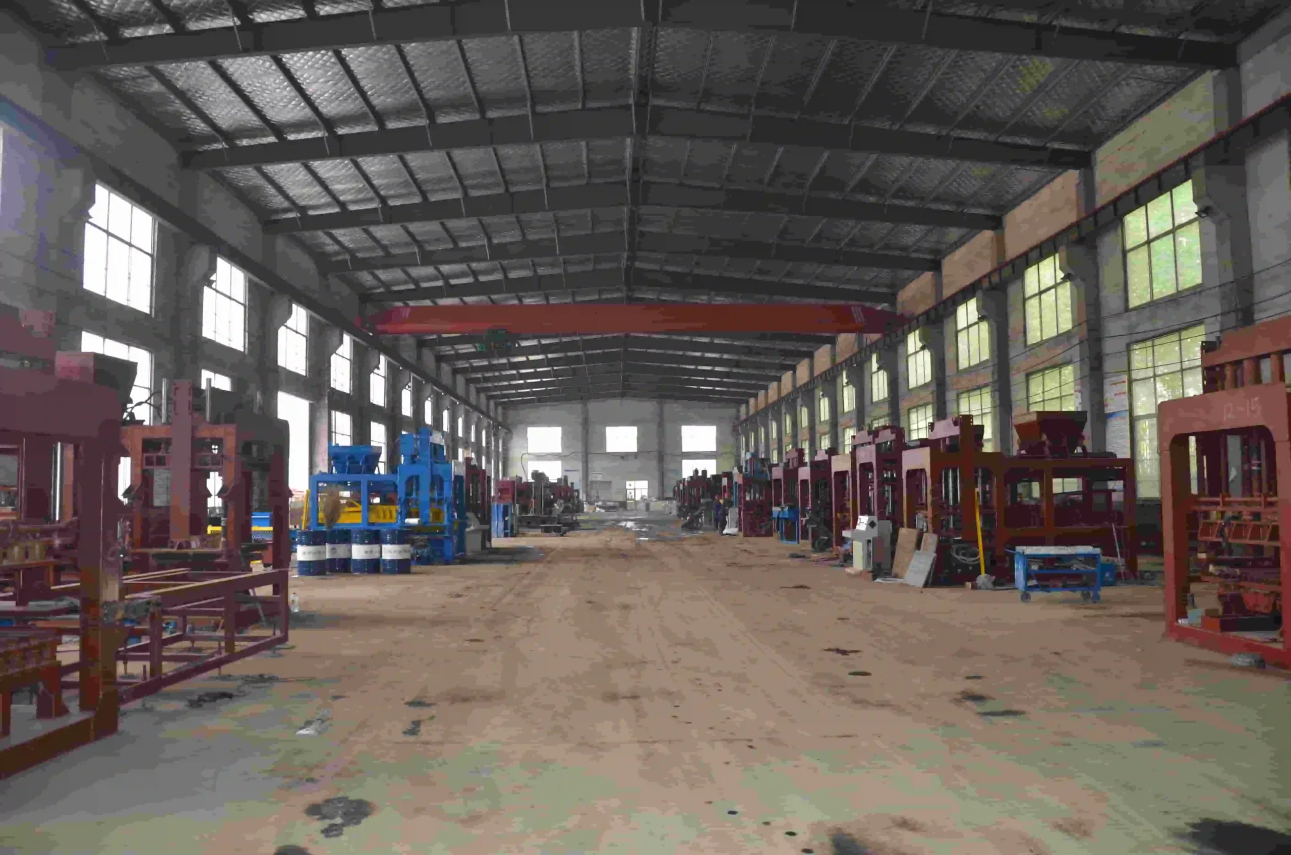 Engineers working in production workshop