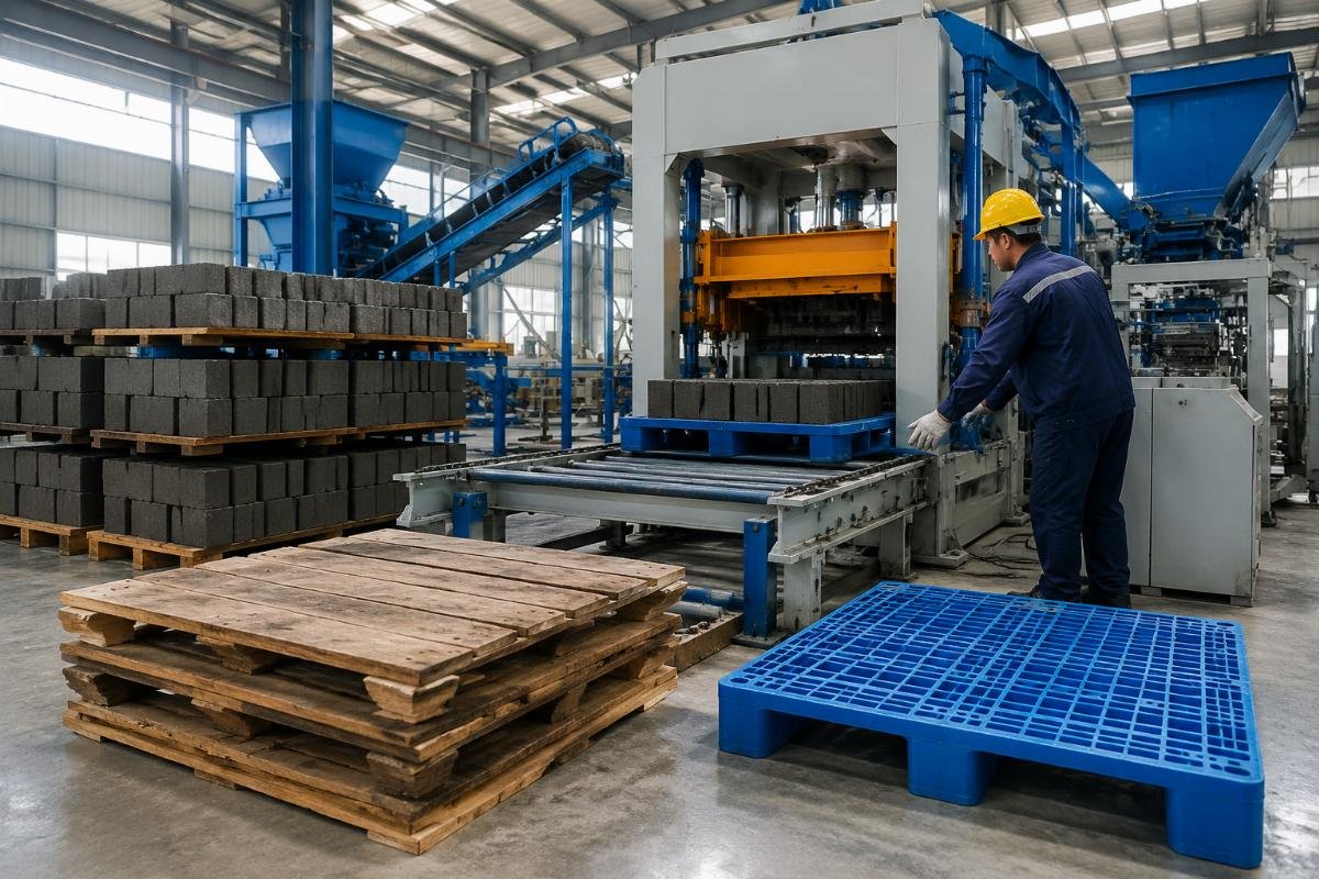 block machine troubleshooting pallet thickness tolerance Comparison of warped wooden pallets versus precision PVC pallets