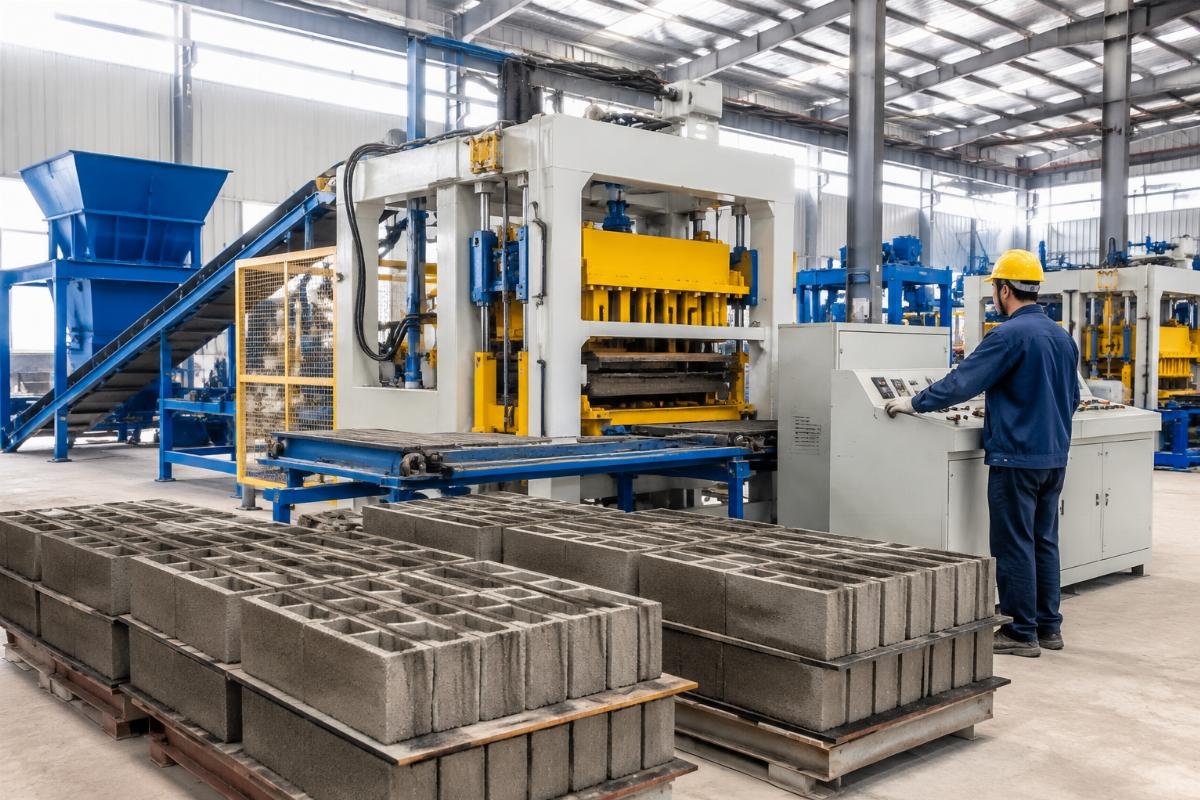 European-style automatic block making machine with airbag system