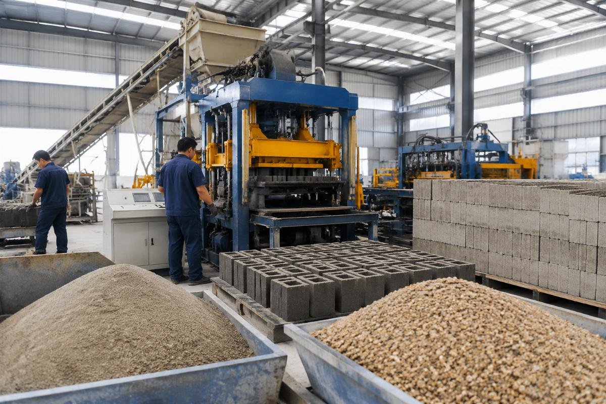 Sieve analysis gradation curves comparing manufactured sand and river sand particle size distribution