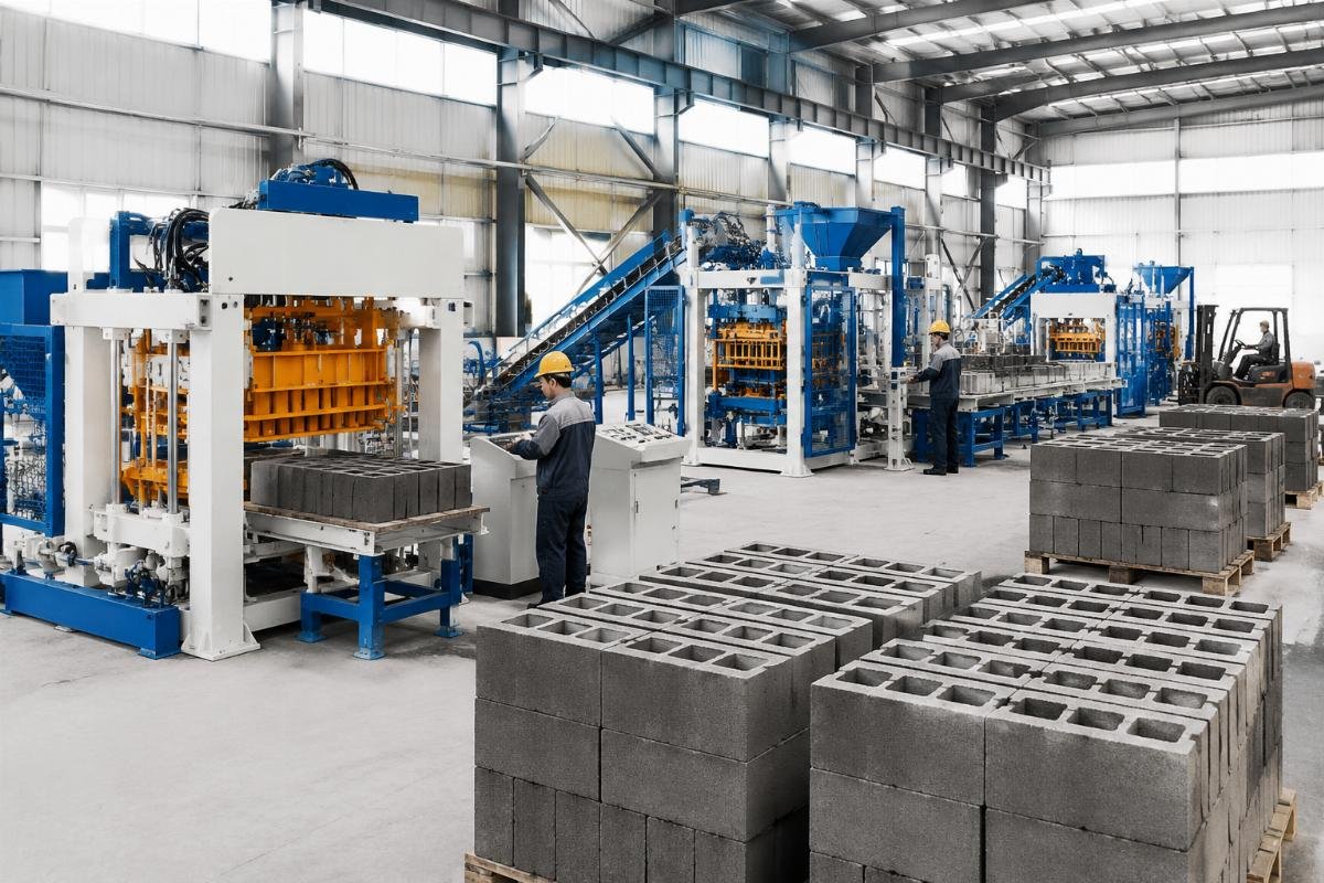 Range of block making machines from semi-automatic to fully automatic with European-style design