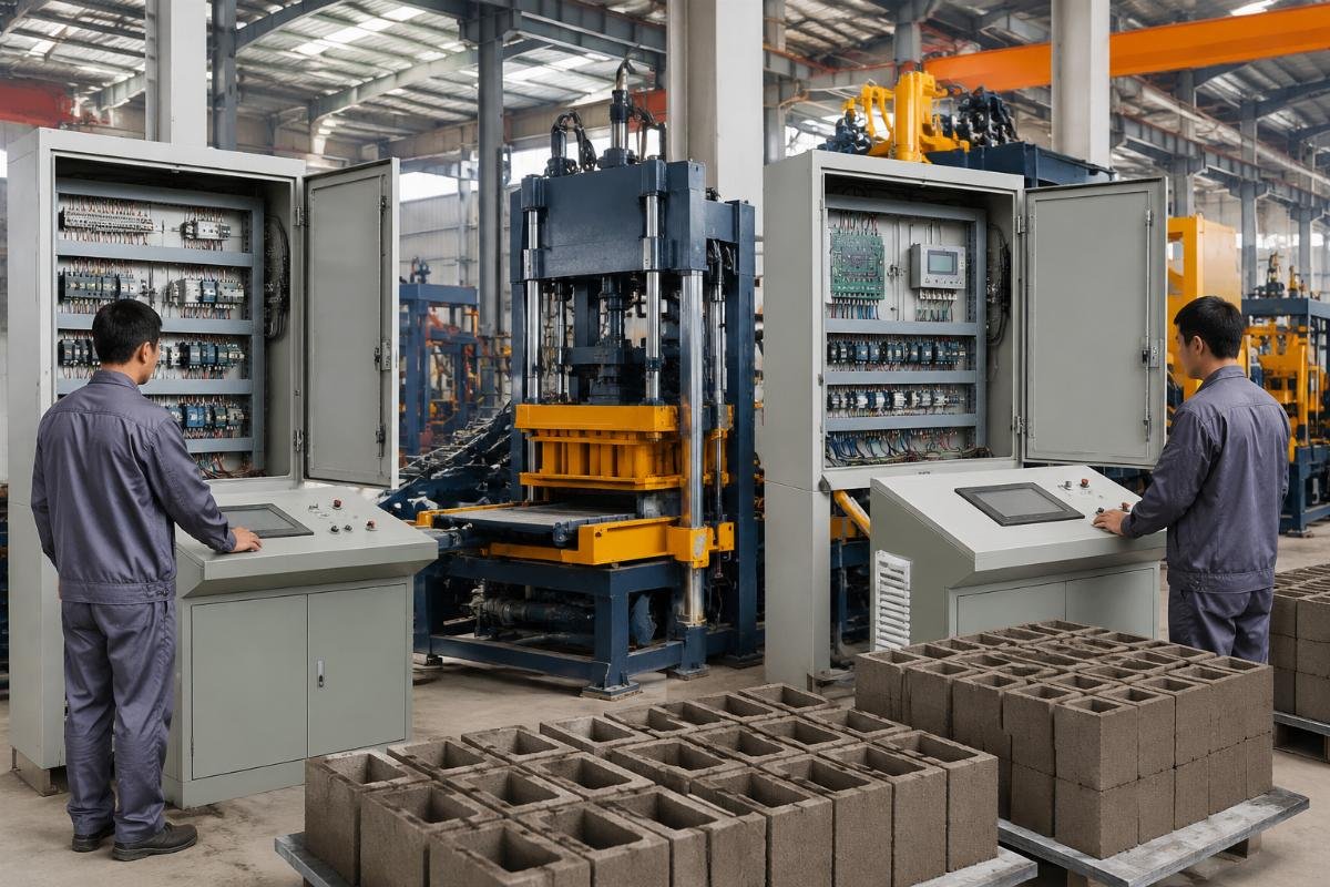 PLC vs relay control block machine decision matrix Decision matrix flowchart helping block machine buyers choose between PLC and relay control systems
