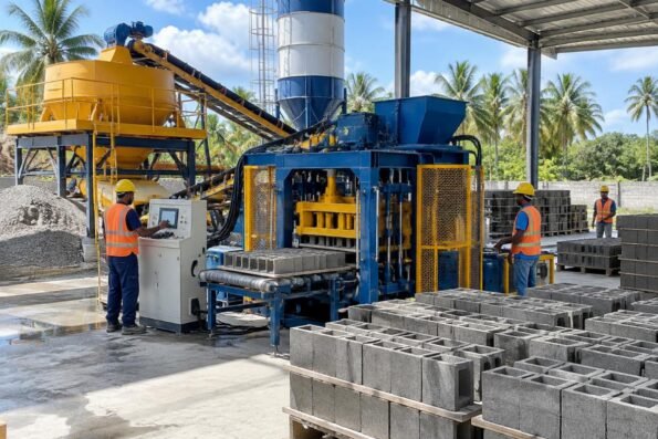 Hollow Block Machine for Sale in Dominican Republic by Shiyue