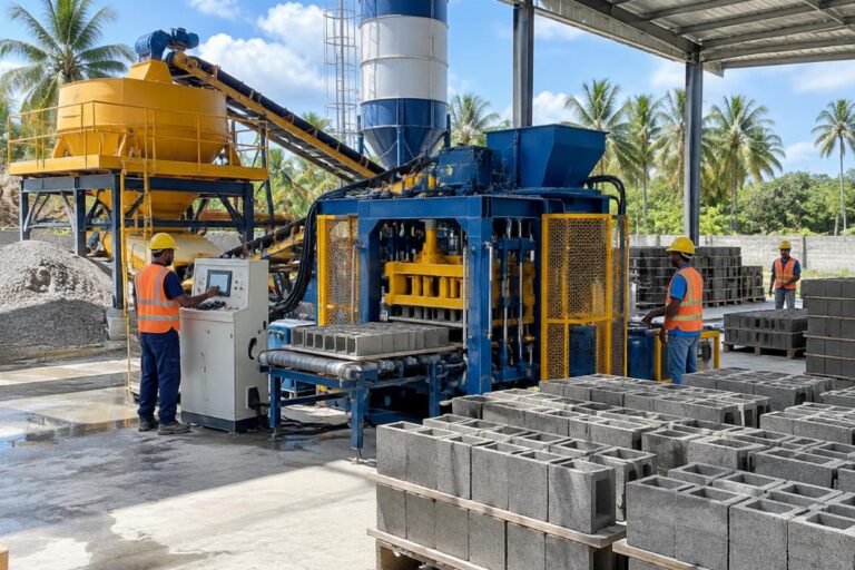 Hollow Block Machine for Sale in Dominican Republic by Shiyue