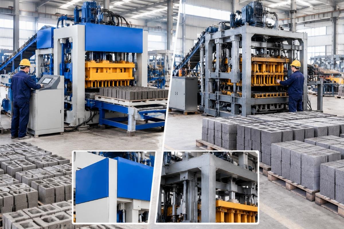 Comparison of cosmetic branding vs structural mold changes in concrete block machine OEM customization