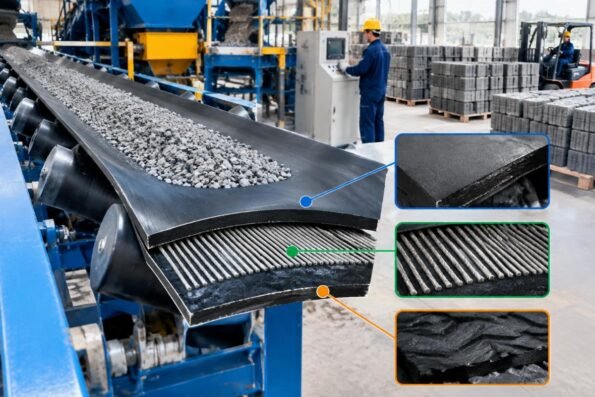 Interlocking Paver Belt Conveyor for Aggregates Manufacturer