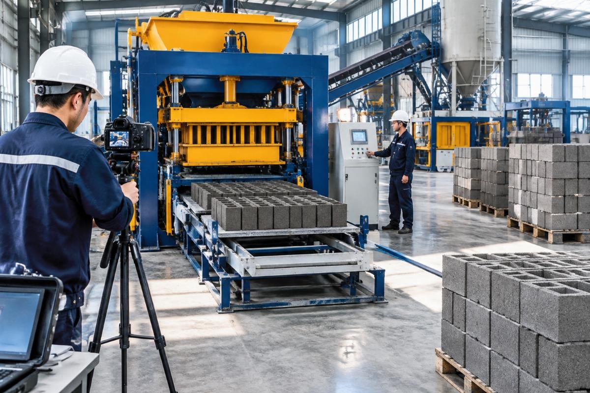 Video verification checklist for concrete block machine OEM customization before shipment